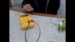 Pilas con limones  Circuito electrico en serie [upl. by Orth]