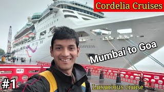 Mumbai To Goa By Cruise  Cordelia cruises full guide [upl. by Anaed892]