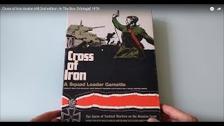 Cross of Iron Avalon Hill 2nd edition In The Box Vintage 1978 [upl. by Paucker711]