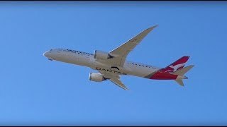 Qantas Boeing 787 Dreamliner Takeoff  VHZNA “Great Southern Land” [upl. by Eirret]