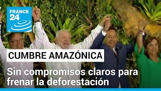 Cumbre de la Amazonía líderes firmaron 113 puntos sin acuerdos claros contra la deforestación [upl. by Naawaj426]