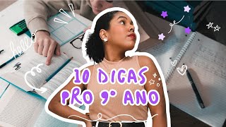 10 DICAS ESSENCIAIS PARA COMEÇAR O 9º ANO EM 2024 9ºano estudos [upl. by Faletti870]