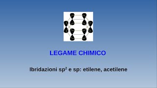 Lezioni di chimica  legame chimico  7 ibridazioni sp2 e sp etilene acetilene [upl. by Falk]