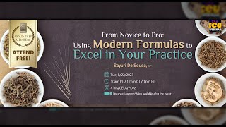 From Novice to Pro Using Modern Formulas to Excel in Your Practice  Acupuncture Live CEUsPDAs [upl. by Carn]