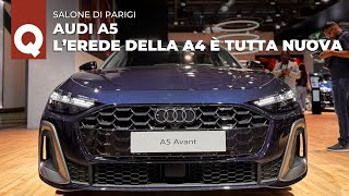 NUOVA AUDI A5 vista DAL VIVO la A4 cambia nome Ecco il nuovo modello motori tecnologia e stile [upl. by Hsinam]