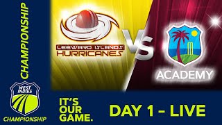 🔴 LIVE Leeward Islands v WI Academy  Day 1  West Indies Championship 2024  Wednesday 7th February [upl. by Kristen]