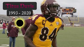 Wide Receiver Titus Davis Dies  27 [upl. by Llertnad]