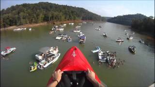 kayaking off cedar creek bridge on norris lake 35ft [upl. by Ennayd]