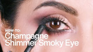 HOW TO Champagne Shimmer Smoky Eye  MAC Cosmetics [upl. by Ingelbert]