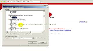 Windows XP Help  How to Enable ActiveX Controls [upl. by Anauqat447]