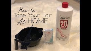 How to Tone Your Hair At Home T14 T18 T11 [upl. by Dyal]