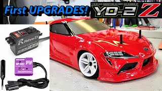 Best First Upgrade for Yokomo Yd2Z RD10 RTR RC Drift Car DP302 v4 gyro  ReveD servo [upl. by Anialed]