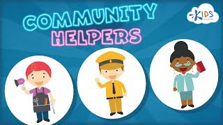 Community Helpers for Kids  Jobs amp Occupations for Preschool and Kindergarten  Kids Academy [upl. by Ahtanaram]