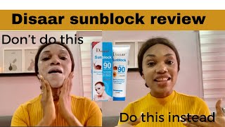 How to Use Disaar Sunscreen  Sunscreen  Product Review skincare sunprotection [upl. by Akers]