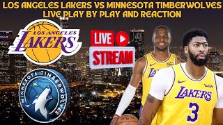 LIVE  Los Angeles Lakers Vs Minnesota Timberwolves Play By Play amp Reaction nba [upl. by Brackett]