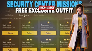 SECURITY CENTER MISSIONS  SEASON CHALLENGE MISSIONS  FREE BAN PAN OUTFIT  GOLD INVENTIGATOR SET [upl. by Libb]