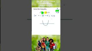 How to Solve a Quadratic Inequality  GCSE Maths OCR AQA EdExcel shorts [upl. by Tedd481]