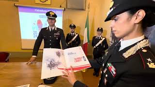 Firenze presentazione ufficiale calendario 2024 Arma dei Carabinieri [upl. by Etteloiv]