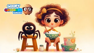 Little Miss Muffet  Nursery Rhymes for Children  Goofy Grooves Hangout [upl. by Navetse]