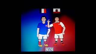 France vs Gibraltar  Score Predictor Pause or screenshot for yours shorts [upl. by Roddie]