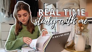 Real Time STUDY with ME 30 minuten  5 minuten pauze  R O S A L I E [upl. by Katy]