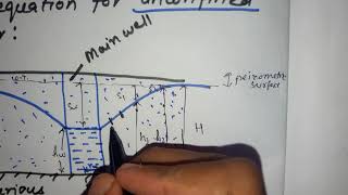 Easy Derivation for confined and unconfined aquifer  in hindi [upl. by Jerrol878]