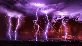 ⚡ Intense Thunderstorm Sounds for Sleeping  Strong Rainstorm amp Thunder Sounds Lightning Ambience [upl. by Samau191]