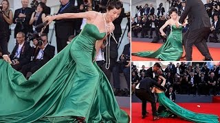 South Korean actress Moon So ri falls in style on the Venice Film Festival red carpet [upl. by Clarise]