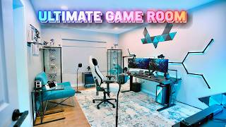 My NEW Ultimate Game Room Tour amp Desk Setup 2024 [upl. by Hsivat]