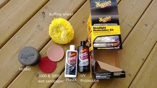 Review Meguiars Heavy Duty Headlight Restoration Kit [upl. by Leena]