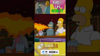 HOMERO CONOCE A BENDER 🤖🍻🤯 LOS SIMPSON【T26 EP6】 [upl. by Aisanahta]