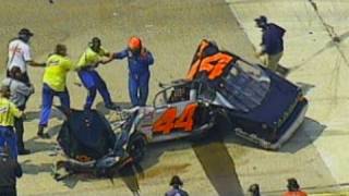 Mike Harmons Car Torn Apart in Crash at Bristol O [upl. by Ehcrop]