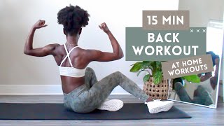 15 MINUTE BACK WORKOUT FOR STRONGER BACK  BETTER POSTURE  NO EQUIPMENT  BEGINNER  INTERMEDIATE [upl. by Ennaid686]