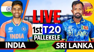 India vs Sri Lanka 1st T20  Live Cricket Match Today  IND vs SL Live Match Today  2nd Innings [upl. by Isus]