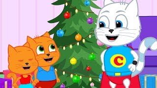 Cats Family en Français  Arbre de noël Dessin Animé 2019 en Français [upl. by Clement870]