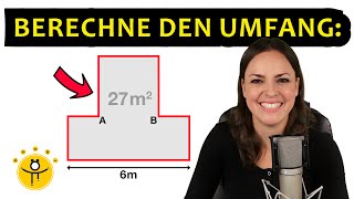 Wie groß ist der Umfang – Mathe Rätsel [upl. by Hamlet490]