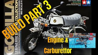 Tamiya Honda Gorilla 16 Scale Model Motorcycle Build Part 3 [upl. by Somisareg]