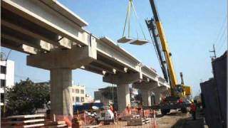 CONSTRUCCIÓN DEL VIADUCTO ELEVADO PARA EL TREN ELÉCTRICO [upl. by Anileba]