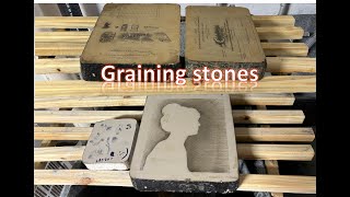 Home Stone Lithography Part 2  Graining [upl. by Arlen]