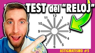 🟪 ¿Cómo saber si tengo ASTIGMATISMO 👉 Test del CÍRCULO HORARIO [upl. by Kelsey]