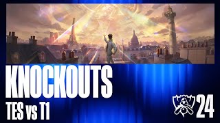 Worlds 2024  TES vs T1  Knockout Stage  Quarterfinals Match 3 [upl. by Attevaj]