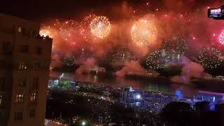 Reveillon 2018  Queima de Fogos  Copacabana  Rio de Janeiro  Brazil [upl. by Nayarb]