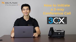 How to Initiate a Conference Call  3CX Basics [upl. by Mitman]