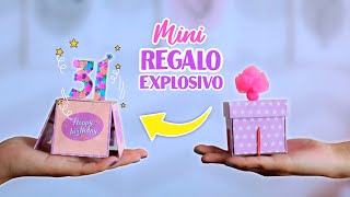 CAJA SORPRESA EXPLOSIVA VERSIÓN MINIATURA 🎁  REGALO DE CUMPLEAÑOS  LiiCastillo [upl. by Hainahpez191]