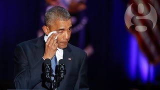 Barack Obamas final speech as president – video highlights [upl. by Eerized]