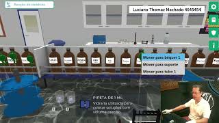 Laboratorio Virtual  Bioquímica  Ninidrina e Biureto [upl. by Hgielah]