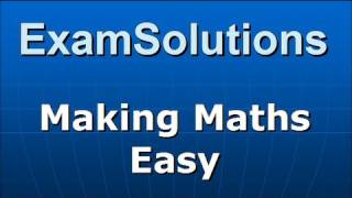 Quadratic Equations factorising method  ExamSolutions [upl. by Lala719]