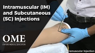 Intramuscular and Subcutaneous Injections  Clinical Skills [upl. by Coffee]