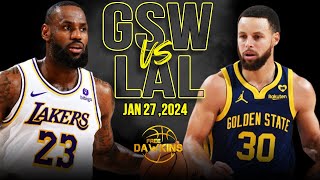 Golden State Warriors vs Los Angeles Lakers Full Game Highlights  January 27 2024  FreeDawkins [upl. by Verne264]