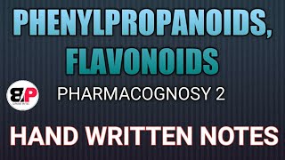 PHENYLPROPANOIDS FLAVONOIDS  PHARMACOGNOSY 2 [upl. by Kutzer555]